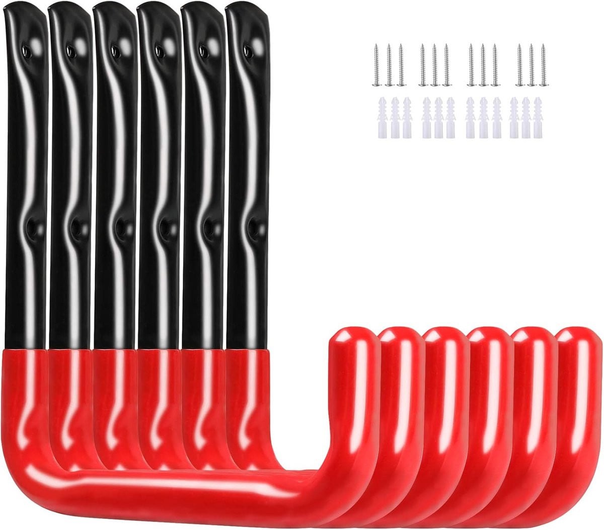 Merkloze Muurhaken voor Garage - Heavy Load Opslaghaken voor Ladder en Fietsen - Max. 60 kg Capaciteit