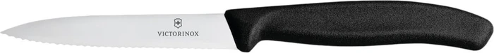Victorinox Gemüsemesser mit gewellter Klinge 10 cm schwarz