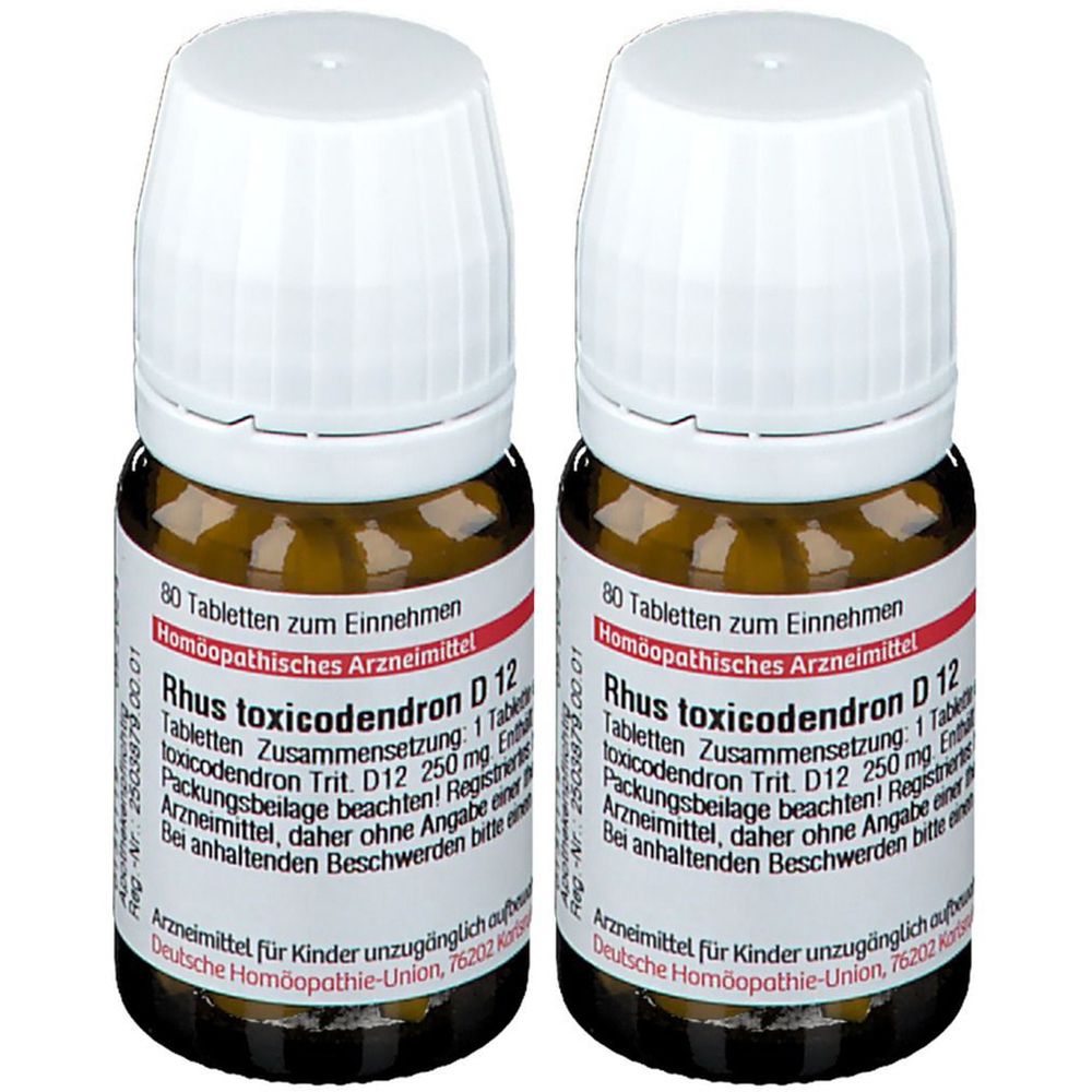 Rhus Toxicodendron D 12 Tabletten Doppelpack 2x80 St