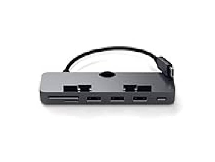 SATECHI Hub USB C à Pince pour iMac, Gris Sidéral