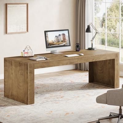 Bluebell 79 Inch Extra Long Desk, Two Person Desk Double Desk for Home Office