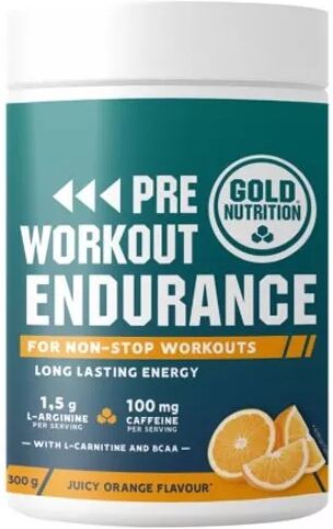 Gold Nutrition Pre-Workout Endurance Orange 300g