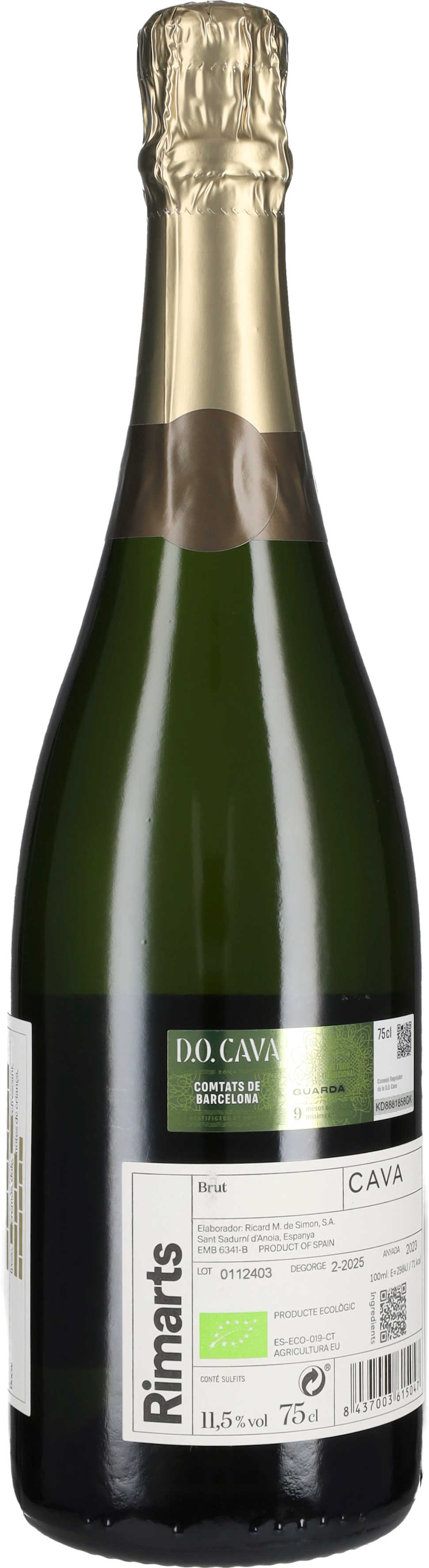 Cava Brut 'Reserva 18' Rimarts
