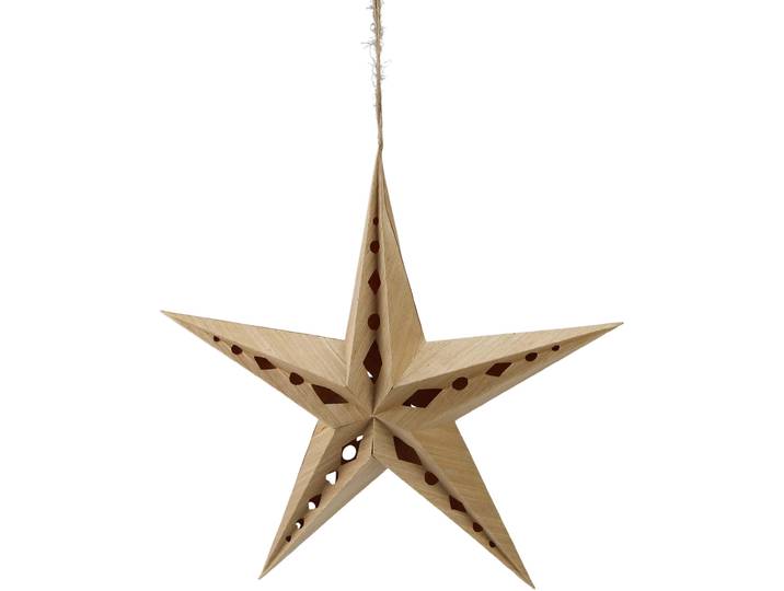 Dekostern AM DESIGN Weihnachtsstern, Weihnachtsdeko , beige (natur), Ø:50cm, Papier, Dekosterne, Dekostern, Papierstern