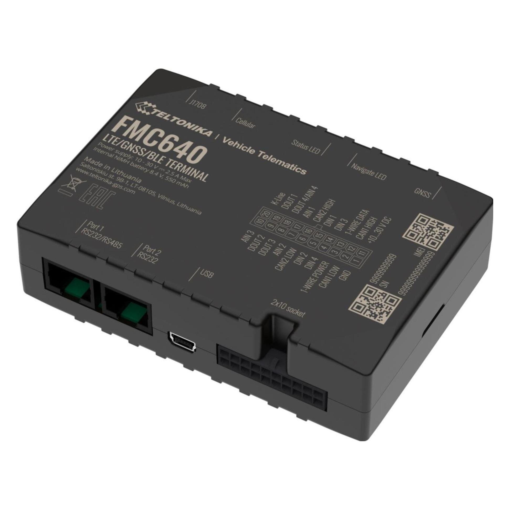 Teltonika FMC640, 4G/LTE Tracker, Dual SIM (USB-A) (FMC640)