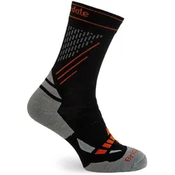 Bridgedale, Herren, Sportsocken, Skisocken Ski Nordic Race Merino Performance Boot - black/stone (36 - 39), Schwarz