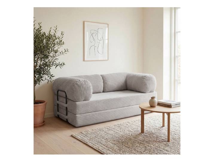 yourhouse24 Schlafsofa MUNO in Breitcord – Industrial-Stil & Schlaffunktion