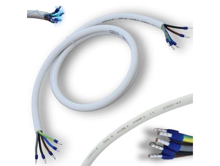 maxgo Herdanschlusskabel 35m H05VV-F 5x2,5 Kabel Herd Anschlußkabel Anschluss-Set für Backöfen & Herde Herdanschlussleitung Mantelleitung Backofen Anschlusskabel Herdanschlußkabel