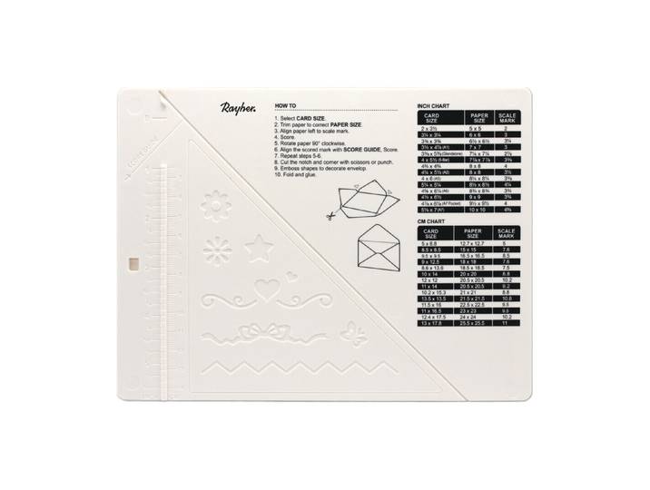 Mini Scoring Board Mehrzweck Falzbrett, 18x14cm, inkl. Eckstanzer + Falzbein