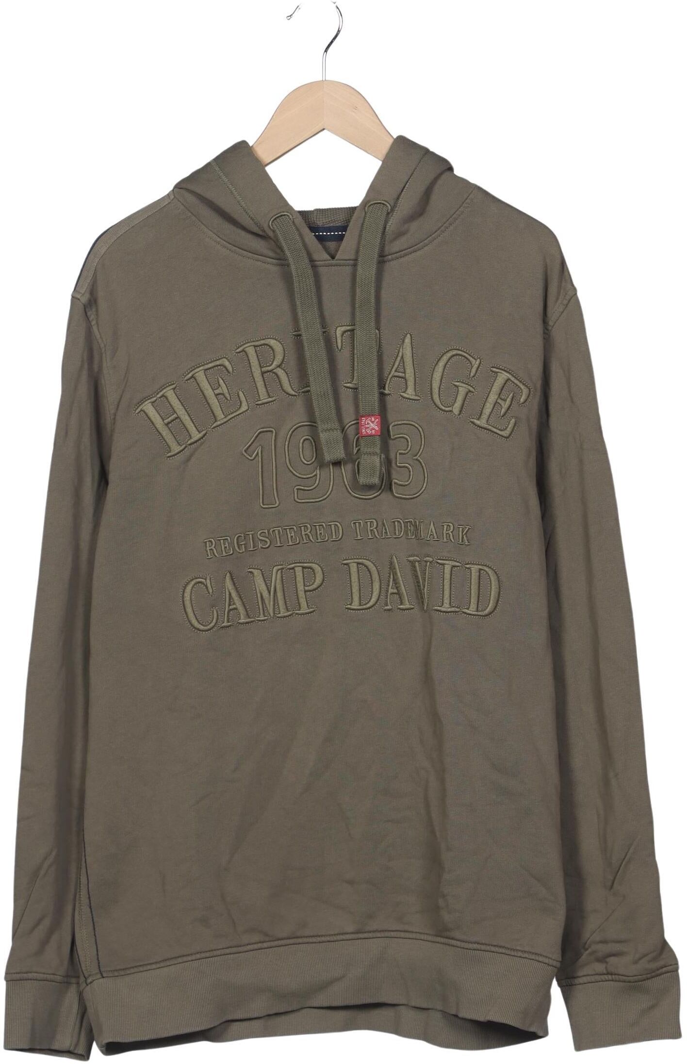 Camp David Herren Kapuzenpullover, Grün, Gr. Xxl, Baumwolle - Second Hand
