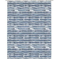 Kleine Wolke Duschvorhang PEVA Raia Navy 180x200 cm