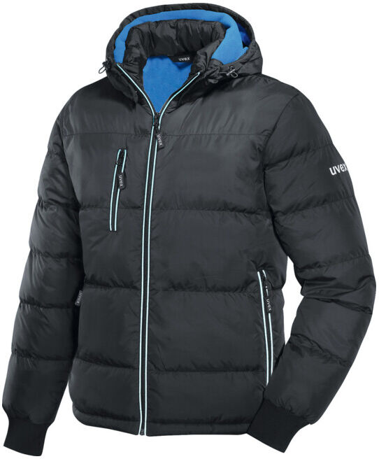 uvex Veste matelassée Thermo, noir / bleu, taille unisexe : S (9866809)