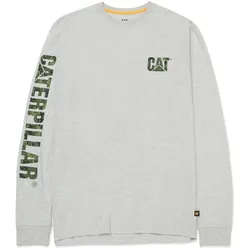 CAT Langarmshirt T-Shirt Langarm Banner Long Sleeve cream / schwarz