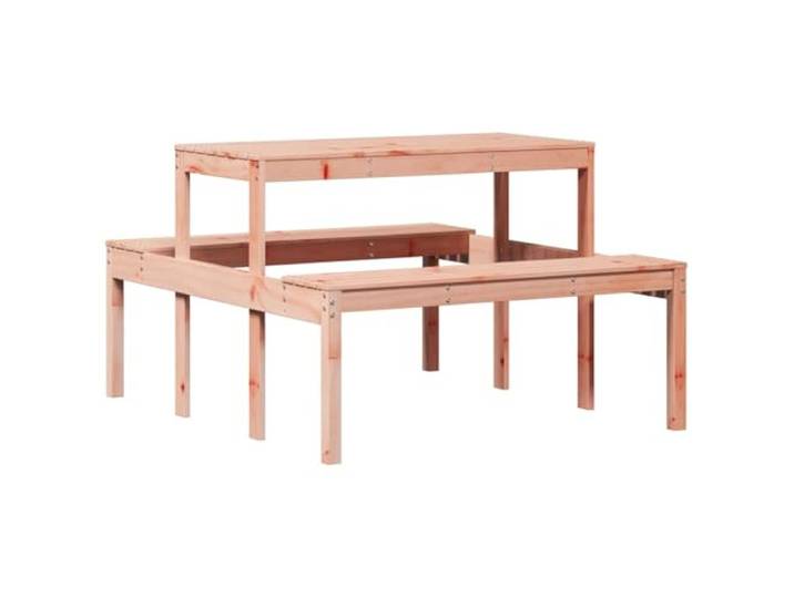 TUERYAFEK Picknicktisch Massivholz Douglasie 110x134x75 cm Robuste Tischplatte, Latten-Konstruktion, wasserabweisend, für Garten Terrasse