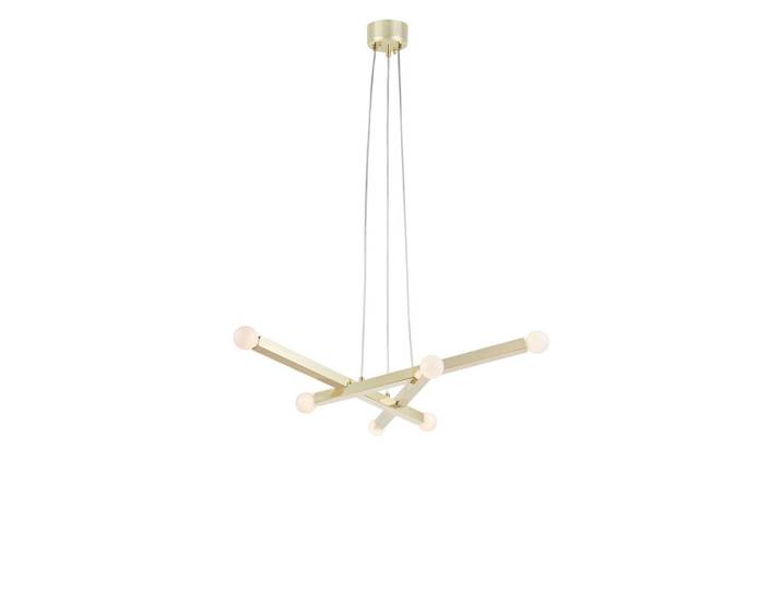Markslöjd Pendelleuchte Stack, Messingfarben, Metall, rechteckig, 79.5x9.5x79.5 cm, CE, höhenverstellbar, Lampen & Leuchten, Innenbeleuchtung, Hängeleuchten, Pendelleuchten