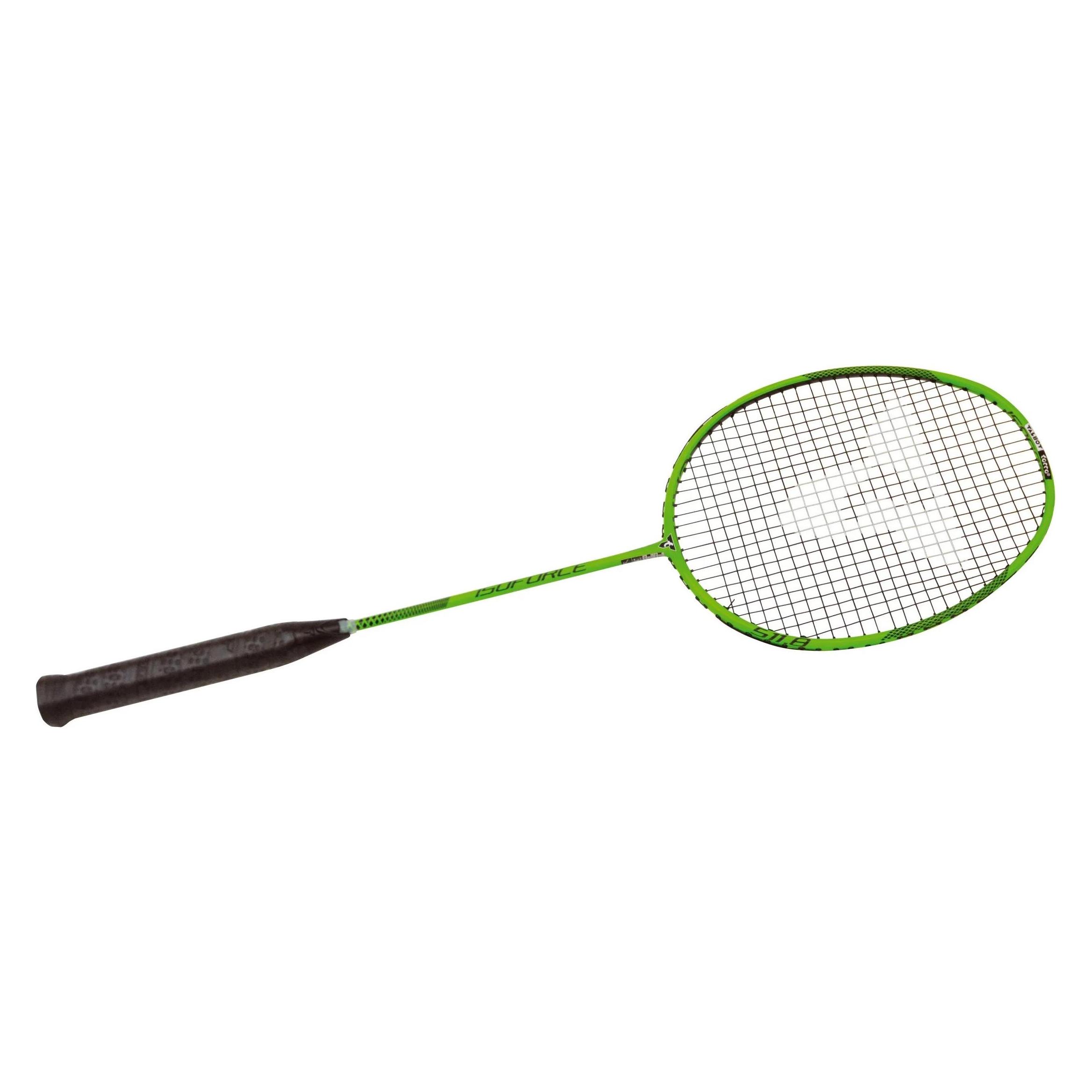 Talbot Torro Badmintonschläger Isoforce 511.8, grün Allround-Racket, aus Carbon4, Gewicht: 87 g bespannt (Bespannt) (MTS439555)
