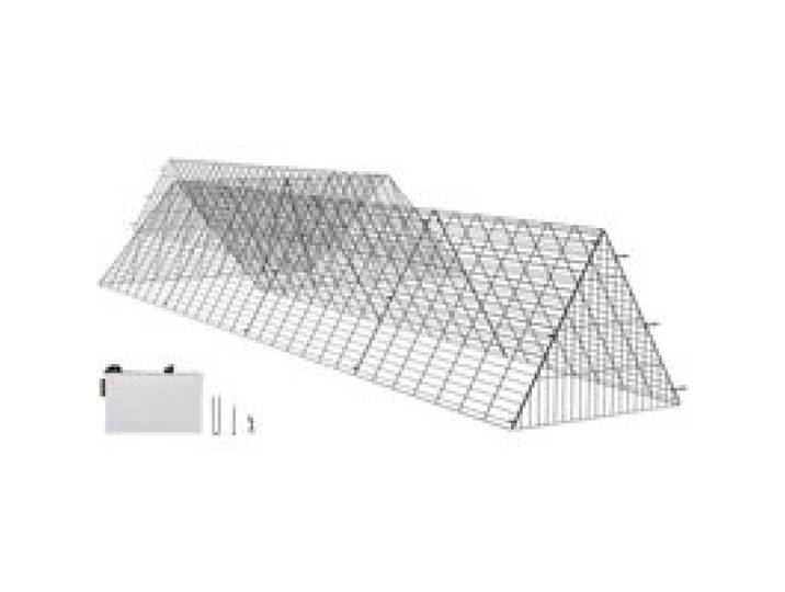 VEVOR Hühnertunnel, 729 x 200 x 61,5 cm Hühnerstall für den Hof, tragbare Freilaufgehege für draußen mit Eckrahmen, 2 Sets, geeignet für Hühner, Enten, Kaninchen