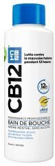 Cb12 Bain de Bouche Original – Sans Alcool - Cliniquement Prouvé Contre la Mauvaise Haleine Pendant 16 Heures – Fraîcheur Longue Durée – Bain de Bouche à la Menthe - 500 ml - Flacon 500 ml