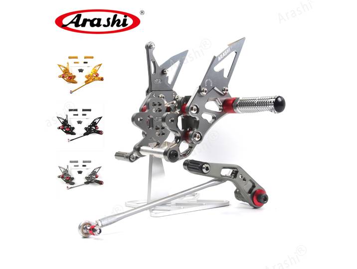 Arashi Repose-pieds GSXRfemale GSXR750 Repose-pieds Réglables Arrière Pour SUZUKI GSX-R750 GSX-R600 2006 -2010 2007 2008 2009 GSPoly 600