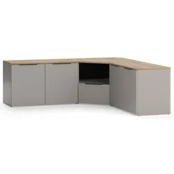Vicco, Wohnwand, Wohnwand Wido, Greige/Sonoma, 3 Teile (68 x 68 x 50 cm)