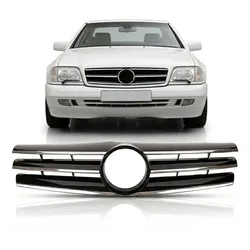 Chrom & Schwarz Kühlergrill passend für Mercedes-Benz SL (R129) 1989-2001