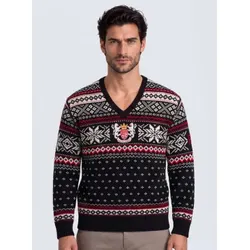 Polo Ralph Lauren für Herren. 710B28785001 Bestickter Wollpullover in Schwarz (M), Lässig, Wolle