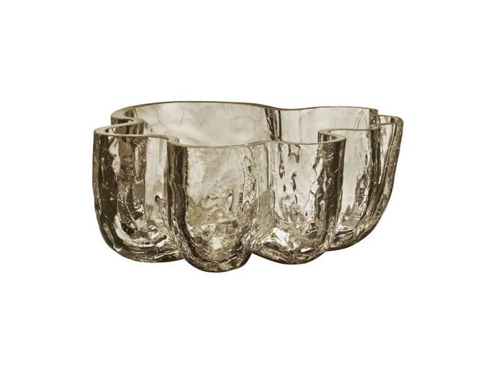 Kosta Boda Bol Crackle 10,5 cm Taupe