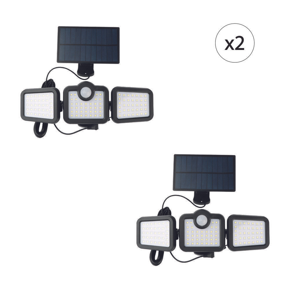 EZIlight Solar Moon L LED Zonnepaneelverlichting voor tuin en terras, set van 2 stuks