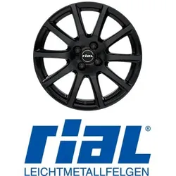 Rial Milano 6x15 4/100 ET45 diamant-schwarz