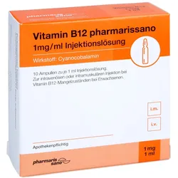 Vitamin B12 Pharmarissano 1 mg/ml Inj.-L 10X1 ml
