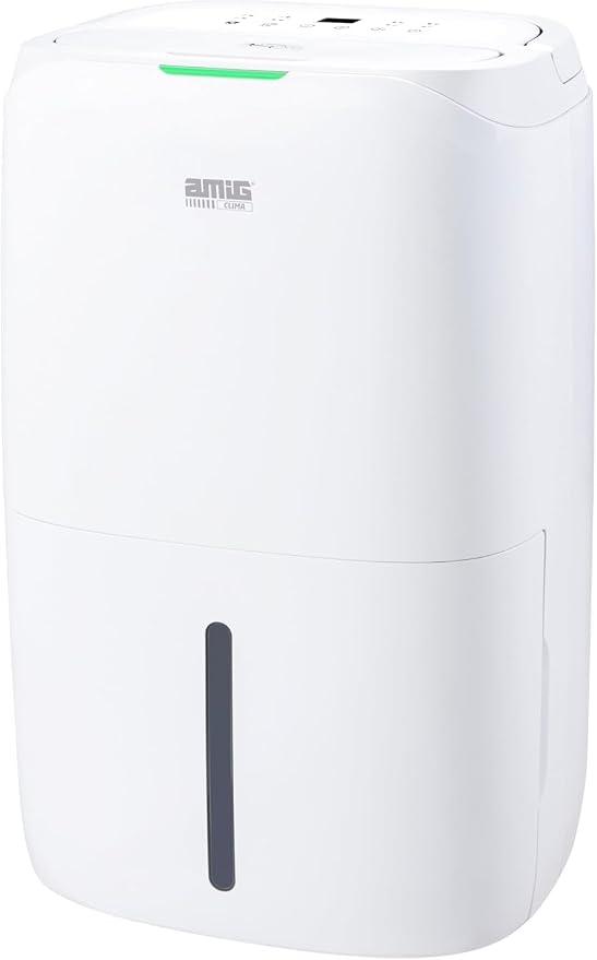 - Luftentfeuchter MIST - Kapazität 16L/Tag - Feuchtigkeitsregelung und Timer - Abnehmbarer Wassertank 5,5L - 36 x 28 x 56 cm - 210W - Abdeckung 150m³/h - Leise 39 dB - Wäschetrocknung