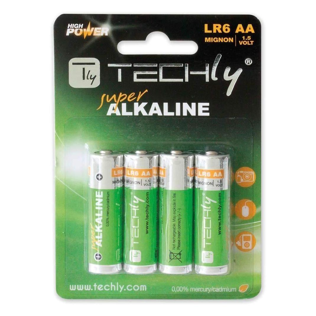 Techly 306974 Alkaline batteries (4 Stk., AA) (IBT-KAL-LR06T)