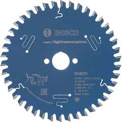Kreissägeblatt Bosch für HPL-Platten und Verbundwerkstoffe 140x20mm