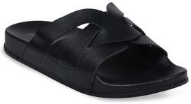 Women's Braided Criss Cross Pool Slide Sandal by GaaHuu in Black (Size S(5/6))
