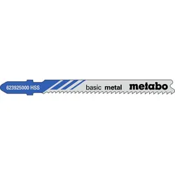 Metabo Stichsägeblätter basic metal 66 mm progressiv HSS mit Eintauchspitze - 5 Stück - 623925000