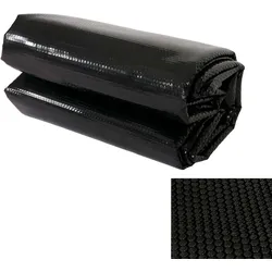 Pool-Abdeckung Wärmeplane Abdeckplane Solarplane Solarabdeckung, Stärke: 200 μm ~ rechteckig 10x5m schwarz