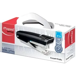 Maped Heftgerät Essentials Mini E3523, Kapazität 15 Blätter, schwarz