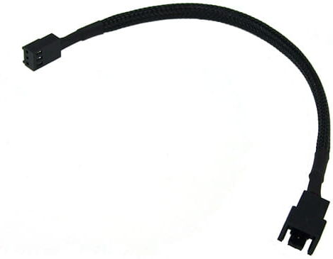 Phobya Adapter 3Pin (12V) auf 3Pin (7V) - Schwarz 20cm