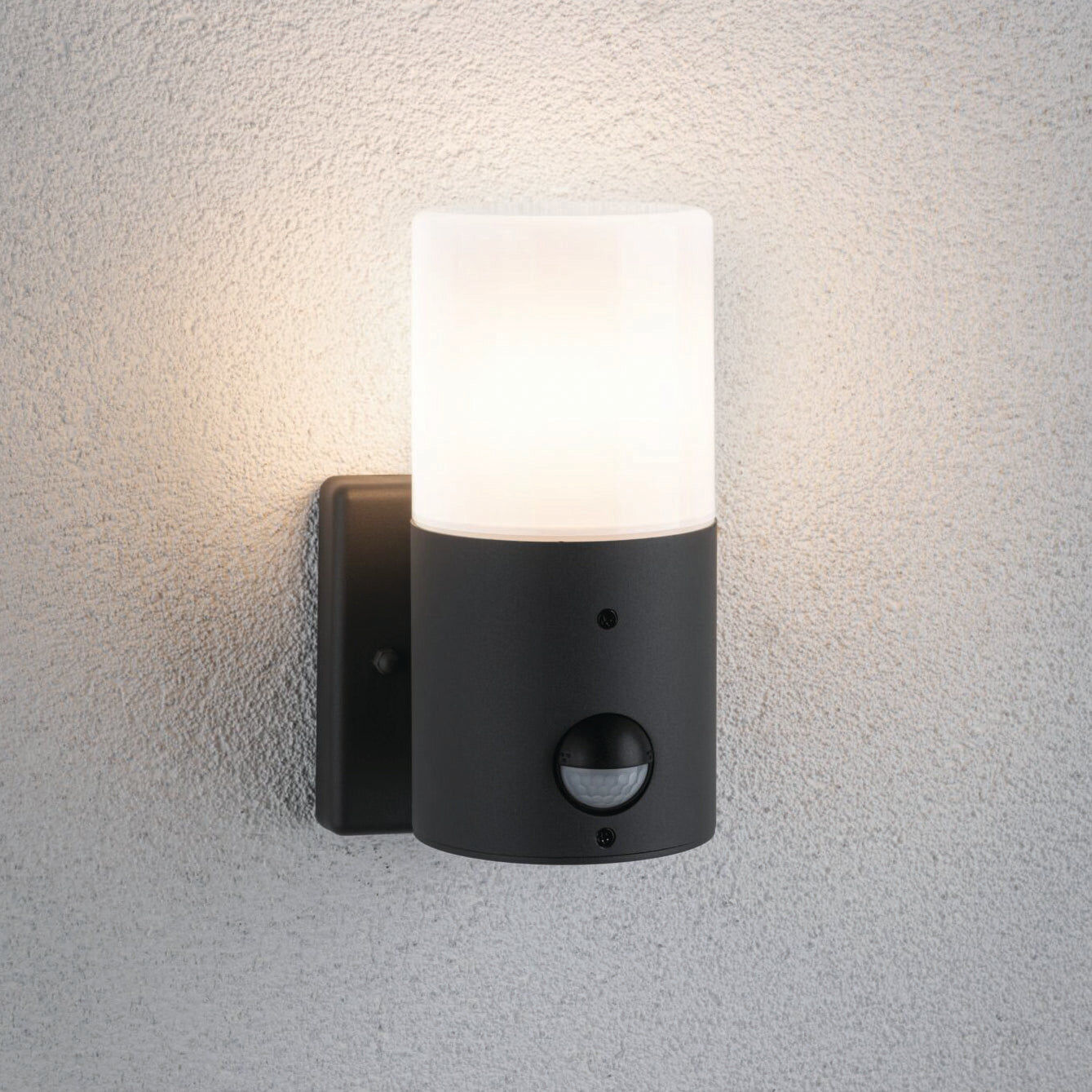 Paulmann - Outdoor Tubs 15W LED Wall Light with Motion Detection in Grey Matt