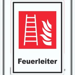 HB-Druck Feuerleiter Aufkleber A4 (210x297mm)
