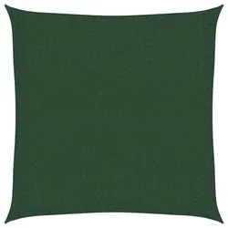 vidaXL Sonnensegel 160 g/m2 Dunkelgrün 3,6x3,6 m HDPE