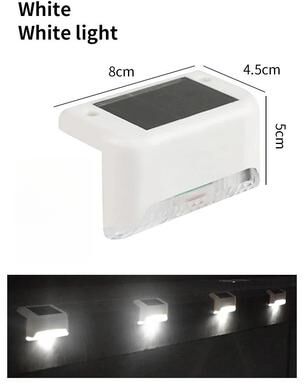 Uplift Picks Solar Deck Step Lights Brighten Stairs Fences Patios And Pathways Safely white white Light 6 Pcs