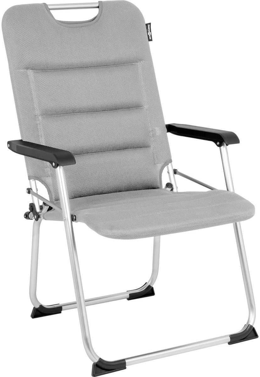 Brunner Klapstoel Sangria NG - Lichtgrijs - Aluminium Frame - Campingstoel met Armleuningen