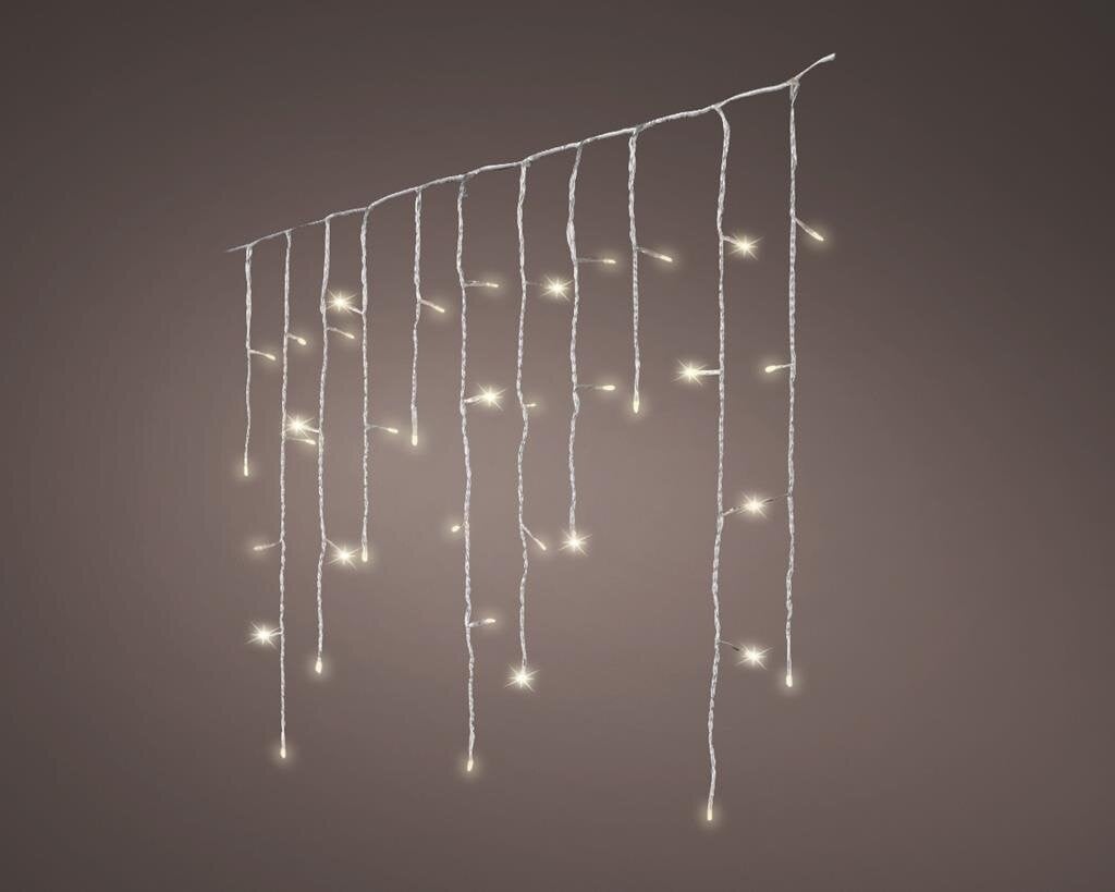 Lumineo Led fonkel icicleverlichting met 720 lampjes transparant snoer