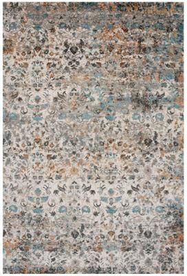 Alora Decor Cosmopolitan Contemporary Ivory Wool/Tencel Area Rug