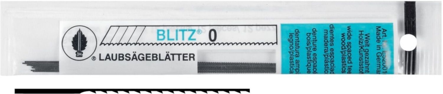Blitz Laubsägeblatt Gr. 1 weitgezahnt ; Josef Haunstetter (E520011)