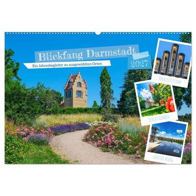 Blickfang Darmstadt! (Wandkalender 2027 DIN A2 quer), CALVENDO Monatskalender