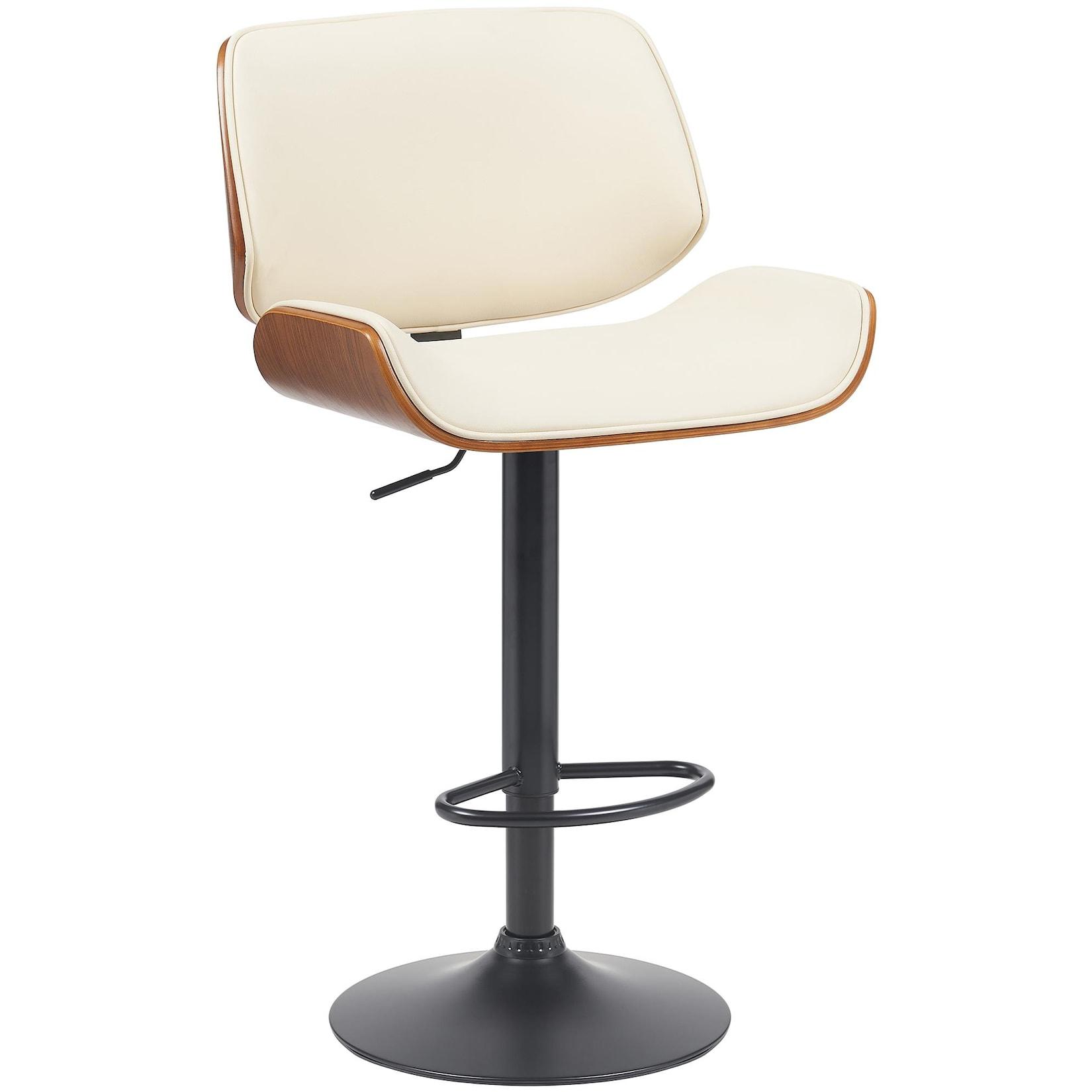 CLP Barhocker Beverley B Kunstleder - Farbe: walnuss/creme