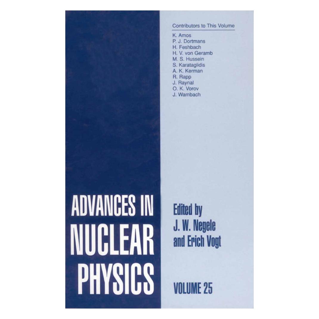 Springer Advances in Nuclear Physics (Englisch, Softcover, Erich W. Vogt, J. W. Negele, J/W Vogt, W Negele) (55533321)