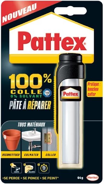 Mastic à réparer Epoxy tube de 64 g PATTEX 2668475 Blanc
